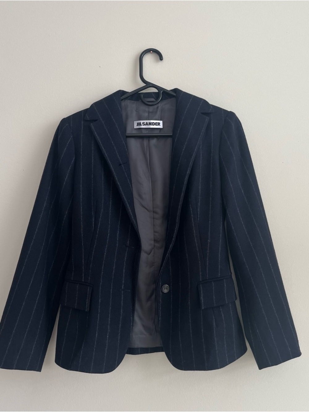 Jil Sander Pinstripe Blazer - Wool & Cashmere Blend - Size 34